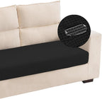Water Repellent Couch Cushion Cover Loveseat Cover, Stretch Sectional Sofa Seat by TOPYUMH