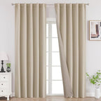 Joydeco 90 Inch Blackout Curtains by JOYDECO