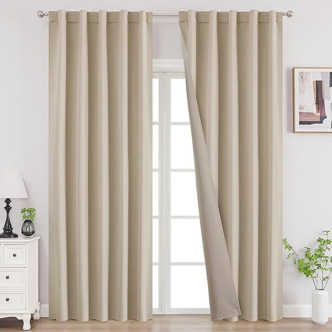 Joydeco 90 Inch Blackout Curtains by JOYDECO