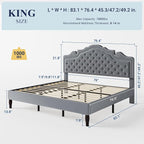Allewie King Size Bed Frame - Image 2
