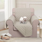U-NICE HOME Reversible Oversized 28''Chair Covers, Pet Friendly, Elastic Straps - Image 2