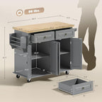 HOMCOM Kitchen Island Cart - Image 7