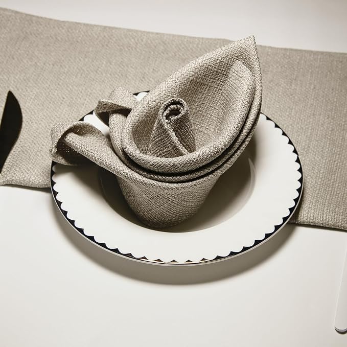 BALCONY & FALCON Cloth Napkins Set of 12 Washable Linen Napkins Absorbent - Image 6