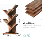 SHEEPAM 5 Tier Tree Book Shelf, Small Desktop Bookshelf - Image 3
