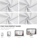 Joydeco 72 Inch 60% Blackout White Curtains 2 Panels, Elegant Semi Sheer - Image 8