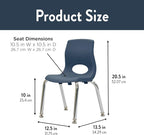 Children’s Factory MyPosture Plus 10" Chair, 2 Pack, Stackable Ergonomic - Image 2