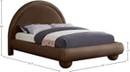Meridian Furniture MadridBrown-Q Madrid Collection Art Deco Queen Bed - Image 3