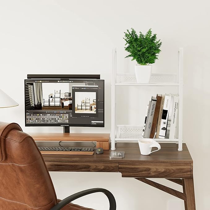Bookshelf Storage Shelf Bookcase Freestanding Storage Stand - Image 4