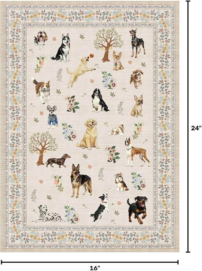 Beige Small Entry Rug 24x17 inch - Image 2