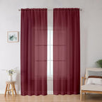 Sheer Curtains, Sheer Curtains 78 inch Length 2 Panels Set, Rod Pocket Voile by OWENIE