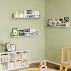 Fixwal Nursery Bookshelves, 32in Floating Bookshelves - Image 7