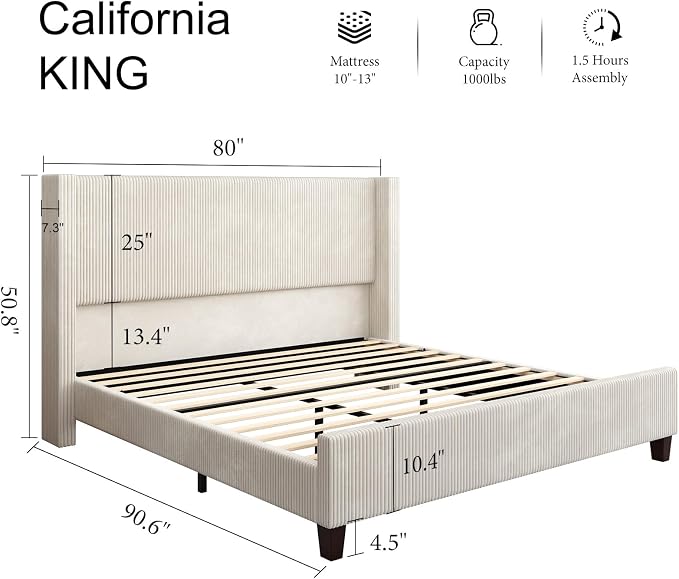 HOWE California King Bed Frame - Image 2