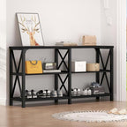 LVB Black Console Table, Modern Entryway Table by LVB