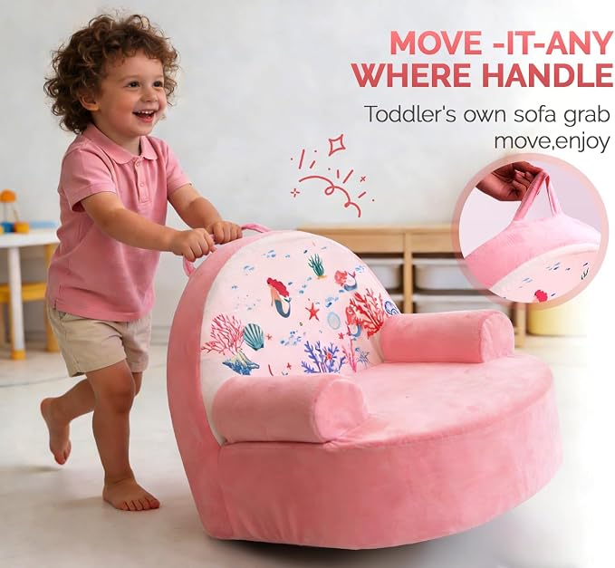Snuggly Toddler Chair, Soft Kids Sofa - Image 4