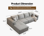 135.4" Cloud Modular Sectional Sofa Couch - Image 2