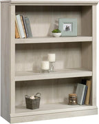 Sauder Miscellaneous Storage 3-Shelf Bookcase/ book shelf, Chalked Chestnut - Image 4