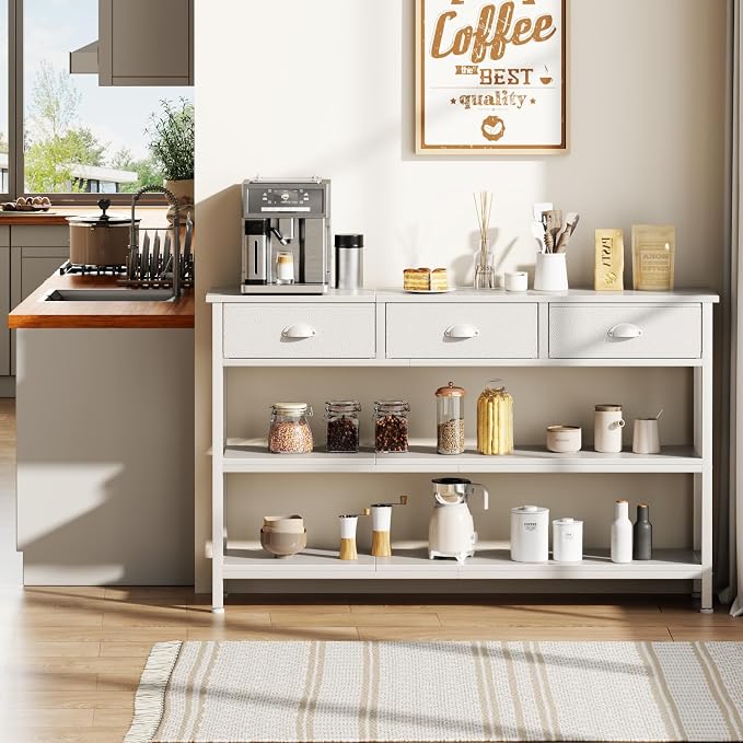 Furologee White Long 47" Console Sofa Table - Image 8