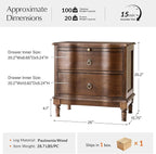 HULALA HOME Solid Wood Storage End Table - Image 2