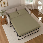 Sleeper Sofa Bed Sheet, 100% Cotton 400 Thread Count, 4 Piece Set, Deep Pocket - Image 5