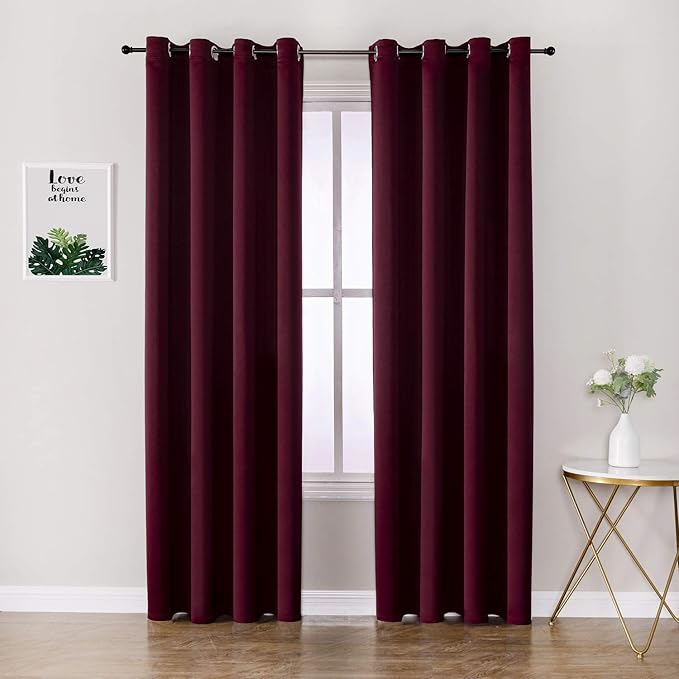 ChrisDowa Blackout Curtains for Bedroom and Living Room 120 Inches Long | 2 by ChrisDowa