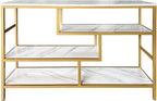 AT-VALY Console Table 4-Tier Storage Shelves Entryway Table Hallway Tables - Image 7