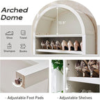 IFGET 71" Tall Arched Bookshelf, 7 Tiers Arch Bookcase - Image 3