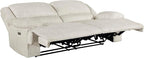 Lexicon Power Double Reclining Sofa, Textured Microfiber Wall Hugger Recliner - Image 9