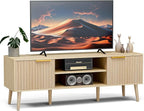 LCRBOL TV Stand for Living Room, Boho Entertainment Center for 55/60 inch TVs - Image 8