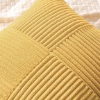 MIULEE Golden Mustard Decorative Throw Pillow Covers - Image 2