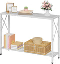 Tajsoon Console Table 41.8”, 2-Tier Entryway Table Narrow Sofa Table by Tajsoon