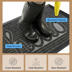 GORILLA GRIP 100% Waterproof All-Season WeatherMAX Doormat, US Designed Natural - Image 5
