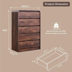 Aitjunz Modern 5 Drawers Dresser - Image 2