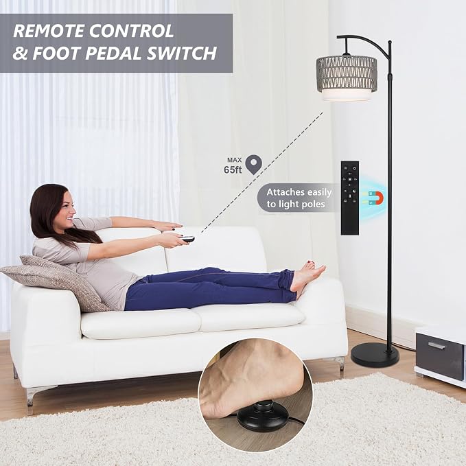 eyassi Floor Lamps for Living Room, Arc Standing Lamp - Image 5