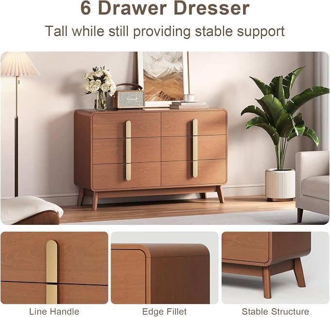JOINICE Night Stand Set 2, Mid Century Modern Bedside Table - Image 6