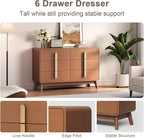 JOINICE Night Stand Set 2, Mid Century Modern Bedside Table - Image 6