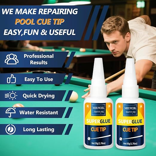 Pool Cue Tip Glue 100g, Quick Dry Billiard Cue Tip Glue - Image 3