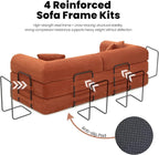 79'' Folding Sofa Bed, Convertible Sleeper Couch - Image 6