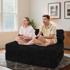 HABUTWAY Folding Sofa Bed, Foldable Floor Sofa Lounge w/Dual-Pillow & Handle - Image 3