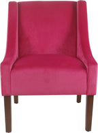 Homepop Home Decor | Upholstered Classic Swoop Arm Accent Chair | Accent Chairs - Image 3