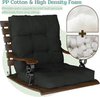 Outdoor Chair Cushions Set of 2, High Back Soft Seat Pad - Image 4