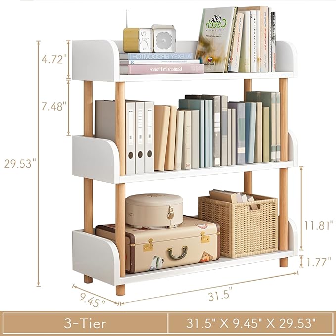 OSCHF 3-Tier Wooden Open Bookcase - Image 2