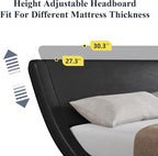 Allewie Full Size Upholstered Platform Bed Frame - Image 4