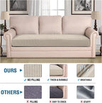 H.VERSAILTEX Super Stretch Individual Seat Cushion Covers Sofa Covers Couch - Image 2
