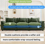 Oprisen 120" Modular Sectional Sofa, Comfy Cloud Couch Sectional, Chenille Sofa - Image 3