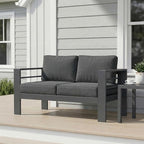 Wisteria Lane Metal Patio Furniture Sofa, All-Weather Outdoor Couch by WisteriaLane