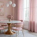 MYSKY HOME 96 Inches Length Pink Curtains - Image 7