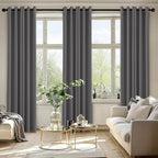MIULEE Blackout Curtains for Bedroom 2 Panels 40 x 84 Inch Long Gray | Thermal - Image 6