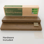 BAOBAB WORKSHOP Wood Floating Shelves, Bathroom Shelf 24 inch, Walnut Floating - Image 7
