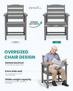 SERWALL Patio Dining Chair Set of 2 - Image 2