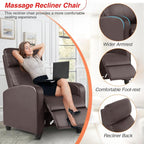 FDW Recliner Chair Massage Chair Reading Chair Reclining Sofa Home Theater - Image 4